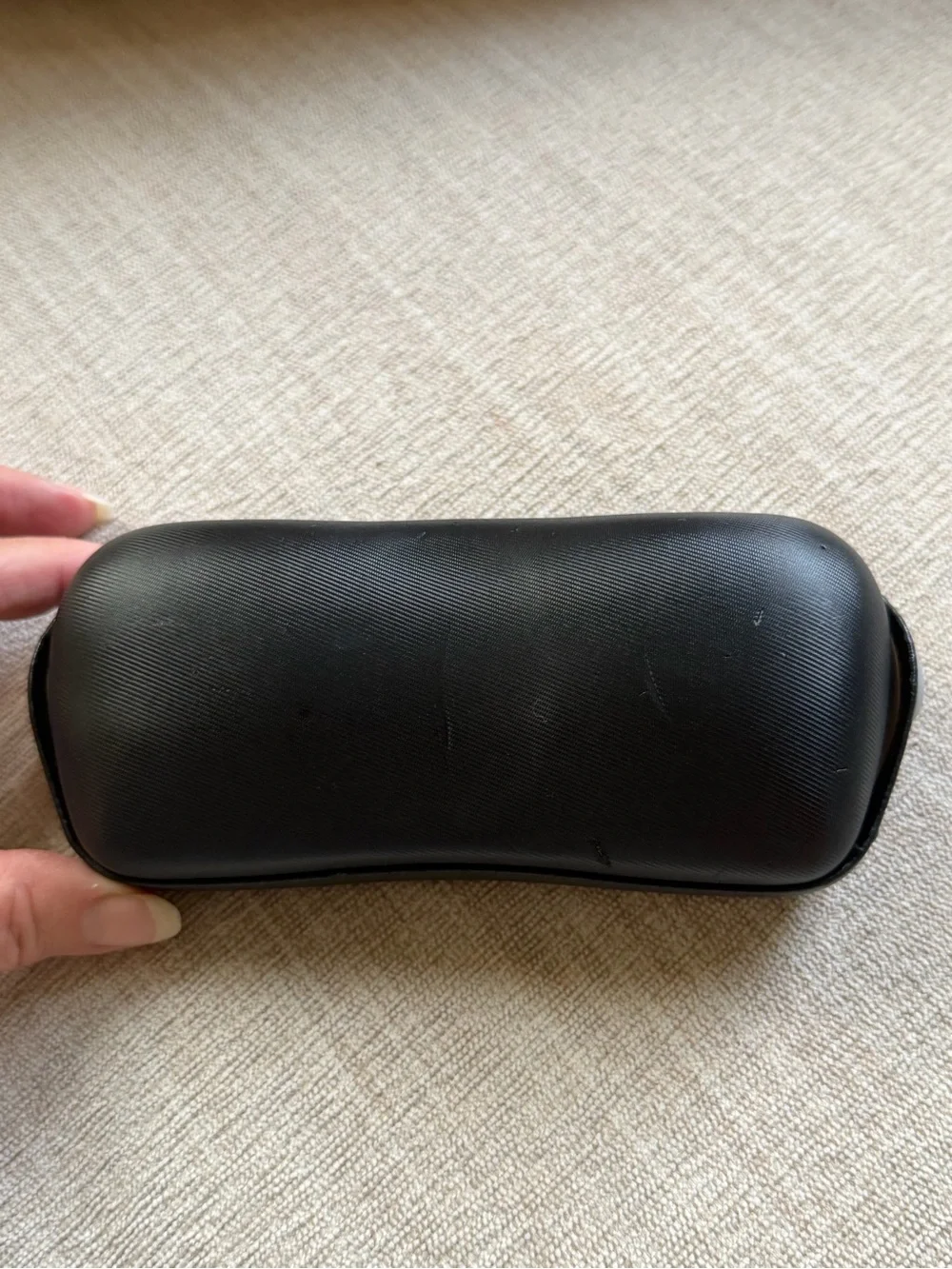 CHANEL Hard Clamshell Black Sunglass Case.